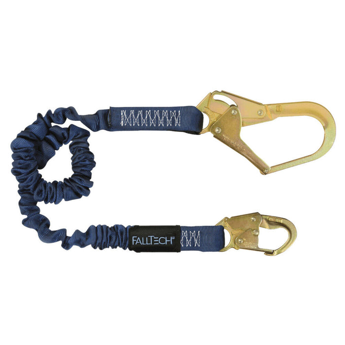 FallTech ElasTech 6-Foot Shock Absorbing Lanyard with Rebar Hook