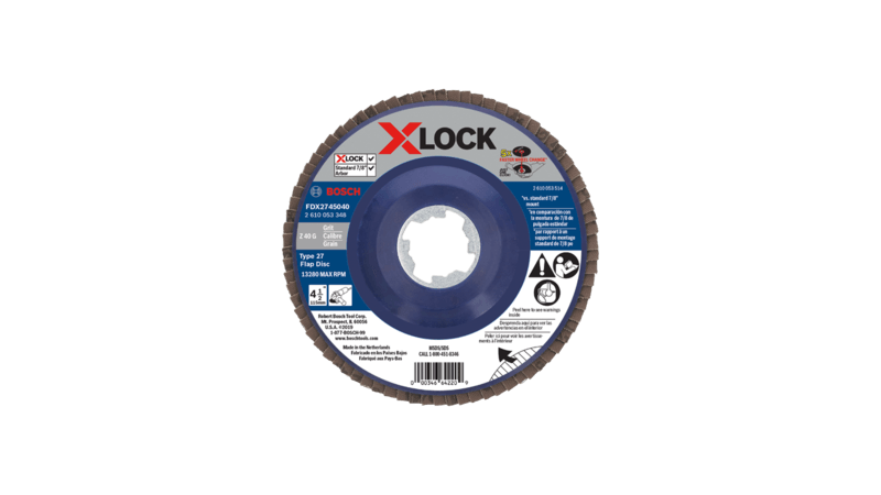 Bosch (FDX2745040) 4-1/2 In. X-LOCK Arbor Type 27 40 Grit Flap Disc