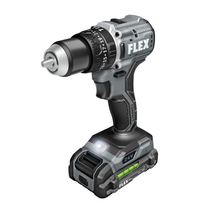 FLEX 24V Brushless Cordless 1/2 In. 2-Speed Hammer Drill