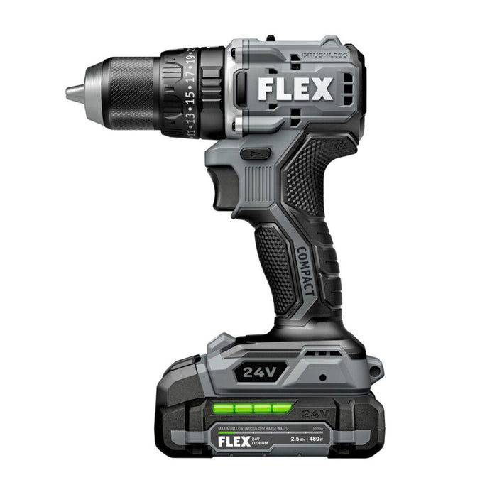 FLEX 24V Brushless Cordless 1/2 In. 2-Speed Hammer Drill