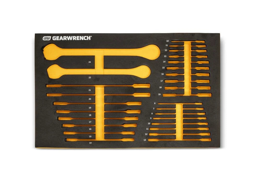 GEARWRENCH Metric Ratcheting Wrench Set 28pc