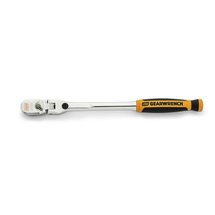 GEARWRENCH Ratchet 1/4 In. Drive 120XP Dual Material Handle Locking Flex Head 9 In.