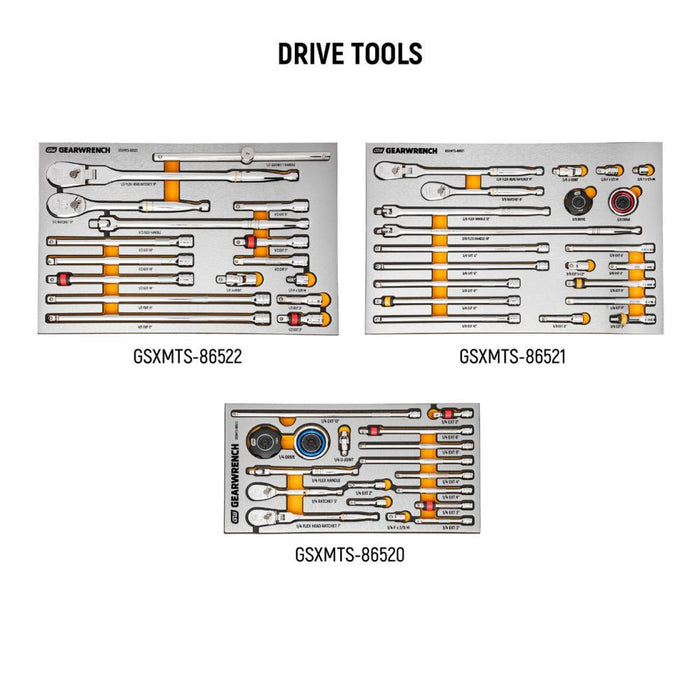 GEARWRENCH MEGAMOD 1024-Piece Mechanics Tool Set in Premium Modular Foam Trays with Tool Storage