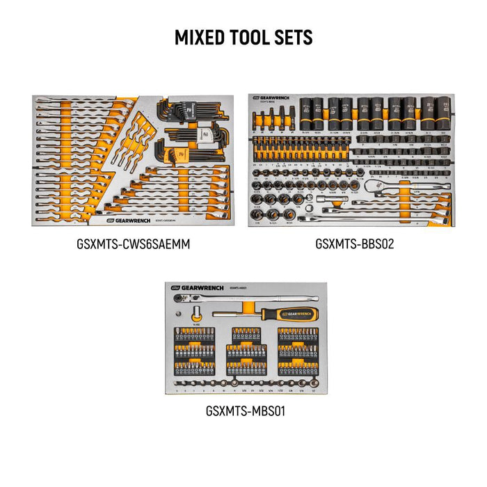 GEARWRENCH MEGAMOD 1268-Piece Mechanics Tool Set in Premium Modular Foam Trays with Tool Storage