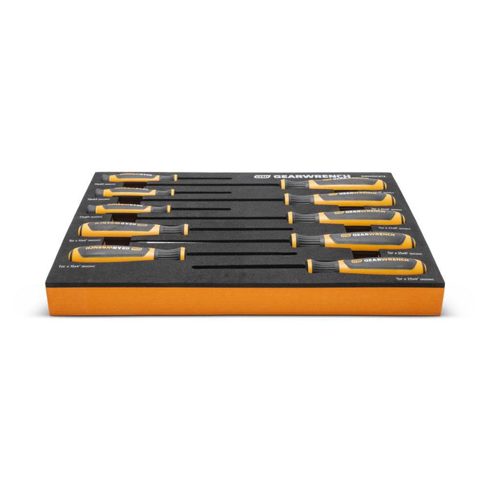 GEARWRENCH Torx Dual Material Screwdriver Set in Foam Storage Tray 10pc