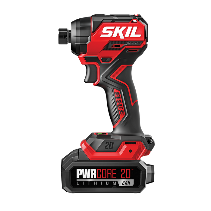SKIL PWRCORE 20️ Brushless 20V 1/4 In. Compact Hex Impact Driver Kit