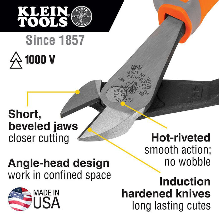 Klein Tools 9418R 1000V Insulated Tool Set with Side Cutter, Diagonal-Cutter, Long-Nose Pliers, 2 Screwdrivers and Wire Stripper, 6-Piece