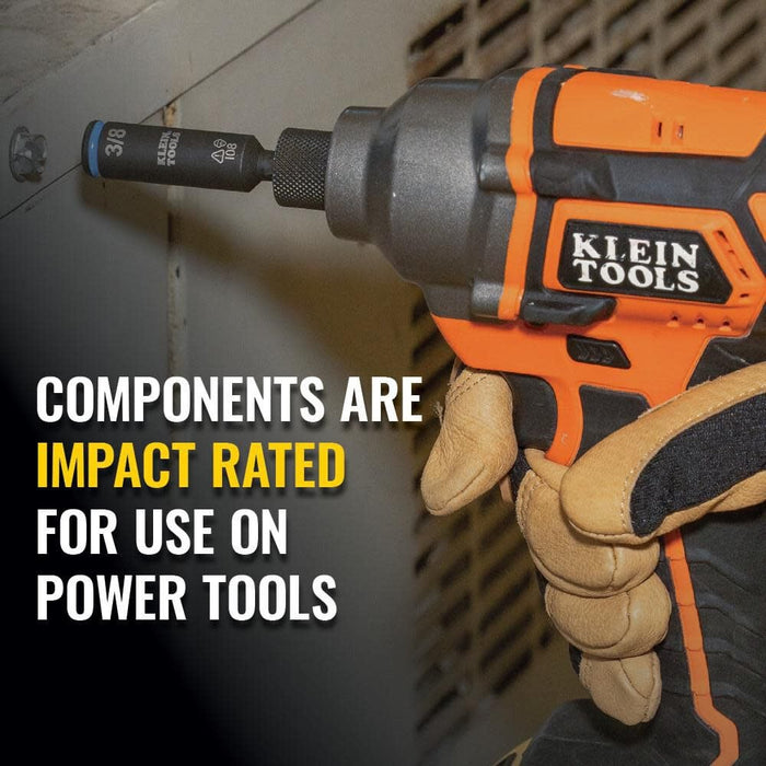 Klein Tools 32500HD KNECT Multi-Bit Screwdriver / Nut Driver, Impact Rated 11-in-1 Tool with Phillips, Slotted, Square and Torx Tips