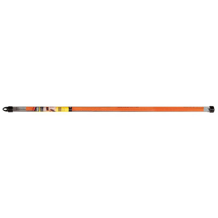 Klein Tools 56312 Lo-Flex Fish Rod Set, with Splinter Guard Coating and Stainless Steel Connectors, Bullet Nose and Hook Attachments, 12-Foot