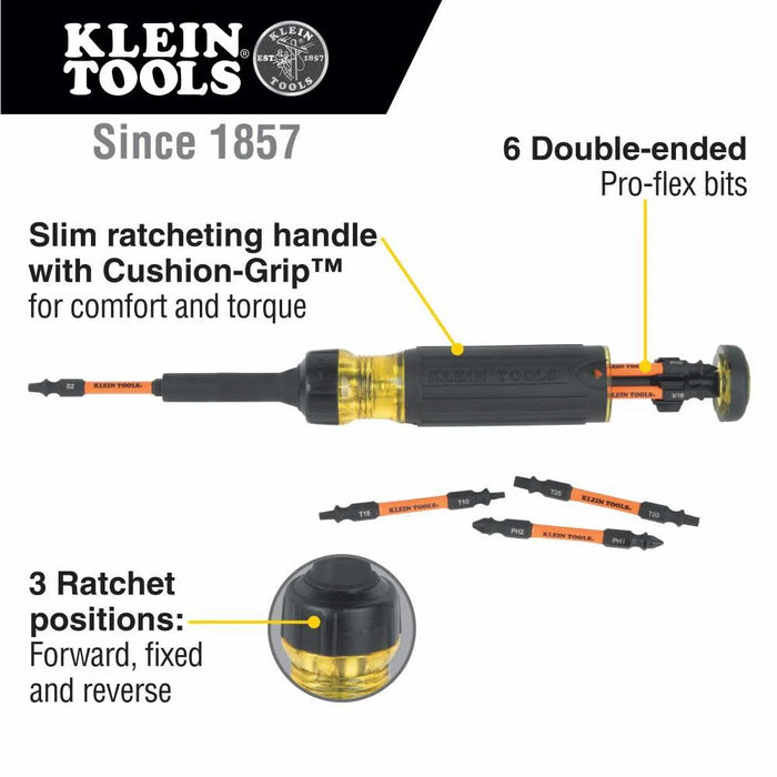 13"-1 Ratcheting Impact Rated Screwdriver