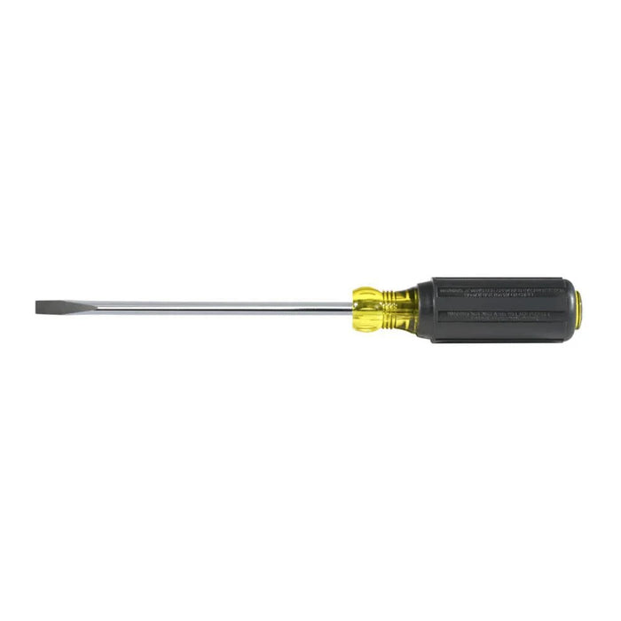 Klein Tools 605-6 1/4-Inch Cabinet Tip Screwdriver, Heavy Duty, 6-Inch, Made in USA