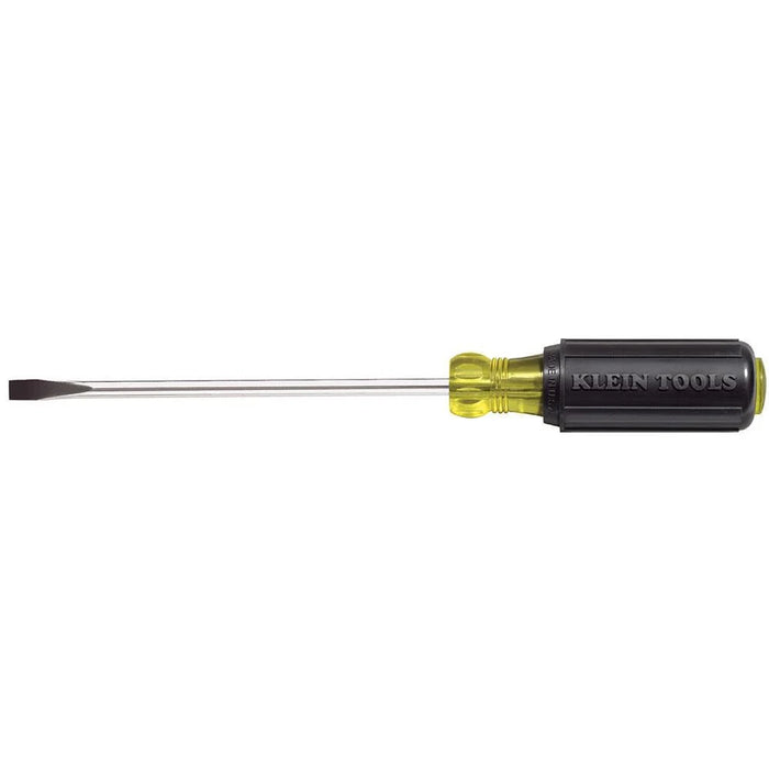 Klein Tools 605-6 1/4-Inch Cabinet Tip Screwdriver, Heavy Duty, 6-Inch, Made in USA