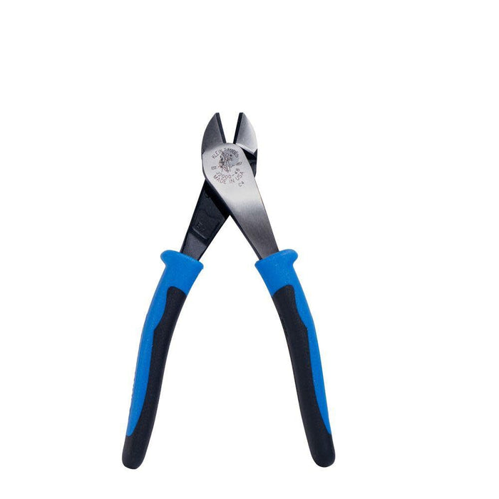 Klein Tools J2000-48 Pliers, Diagonal Cutting Pliers with Angled Head, Heavy-Duty to Cut ACSR, Screws, Nails, and most Hardened Wire, 8-Inch