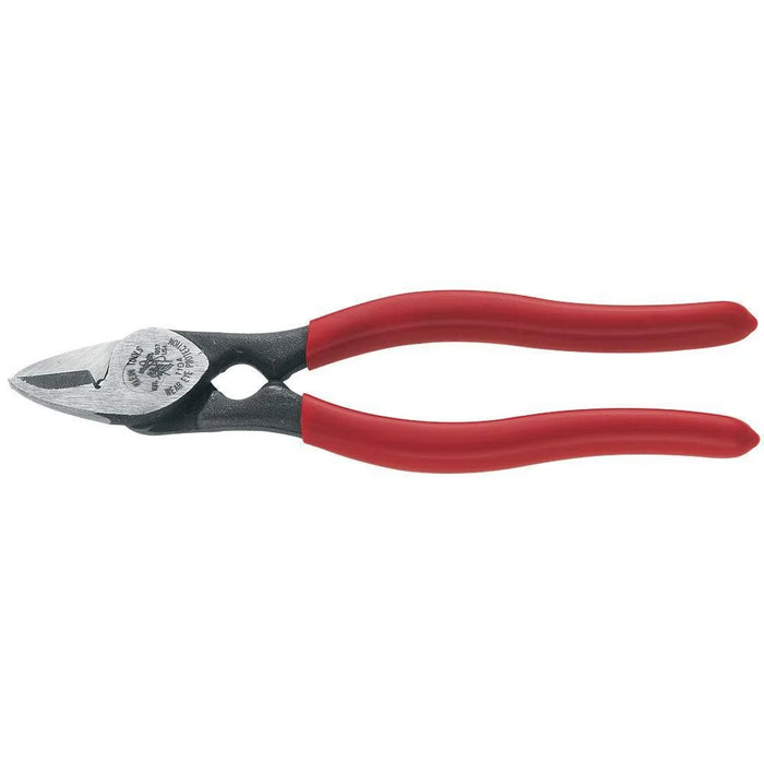 Klein Tools 1104 BX Cable Cutter and All-Purpose Shears, Made in USA, BX Cable, Sheet Metal, Steel Strapping, Bundling Wire, with Stripping Notch