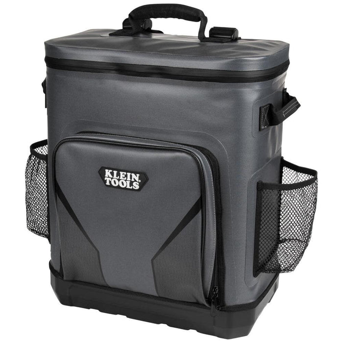 Klein Tools 62810BPCLR Cooler Backpack, 30 Cans Insulated Backpack Cooler, Rugged Bottom, Ideal for Jobsite, Hunting, Camping or Beach