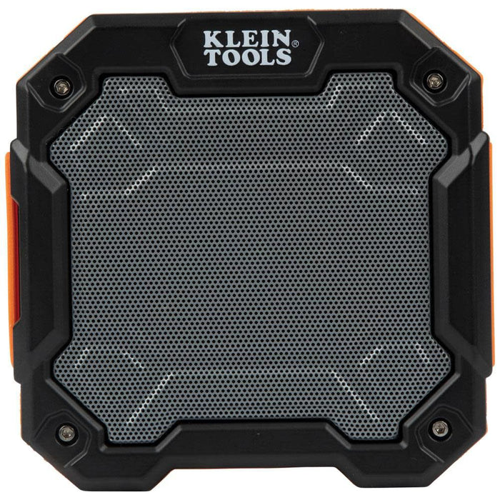 Klein Tools AEPJS3 Bluetooth Jobsite Speaker With Magnet and Hook, 20-Hr Run Time, Charge Via USB A or C, Pair Multiple Speakers Via Broadcast, Hands Free Capable