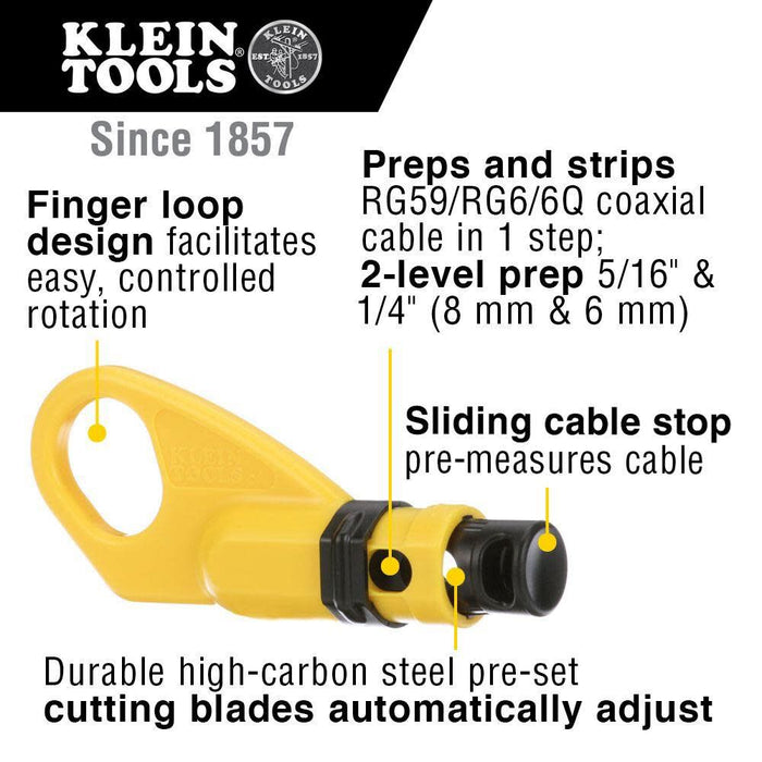 Klein Tools VDV110-061 Radial Cable Stripper, Coaxial Cable Stripper