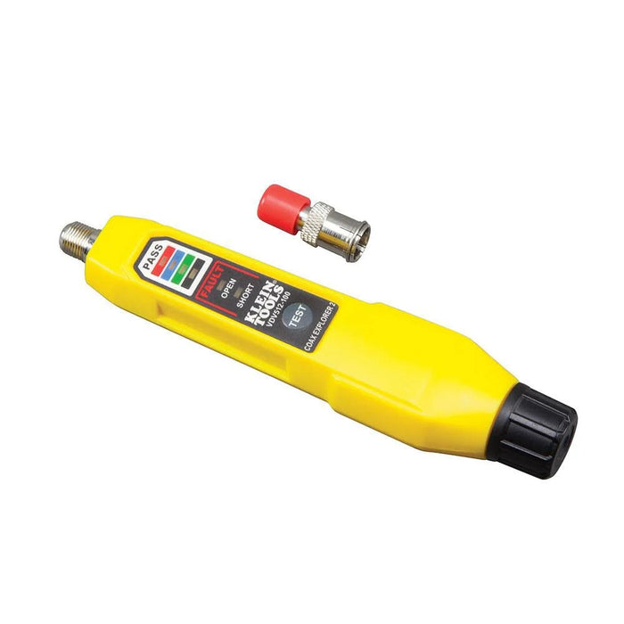 Klein Tools VDV512-100 Cable Tester, Coax Explorer 2 VDV Tester, Push Button Operation For Wire Tracing, Testing and Mapping Coaxial Cable