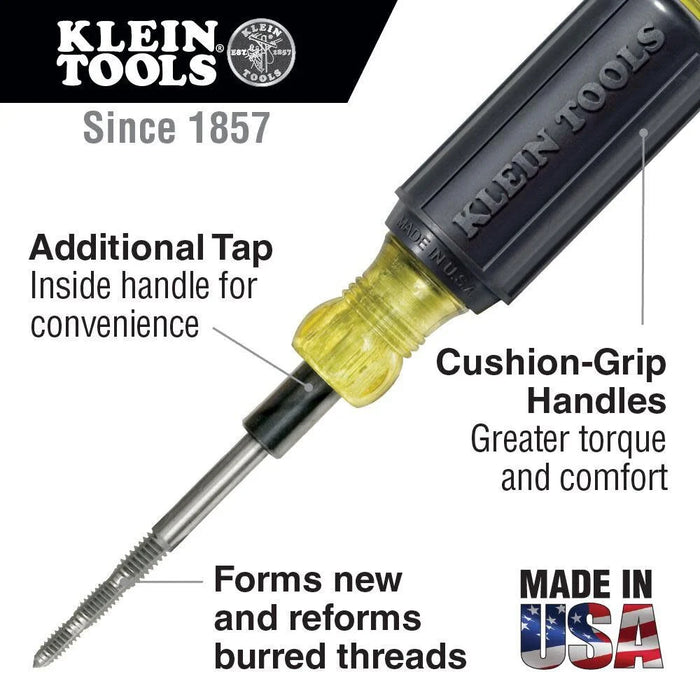 Klein Tools 626 Tapping Tool, 6-in-1, Cushion Grip