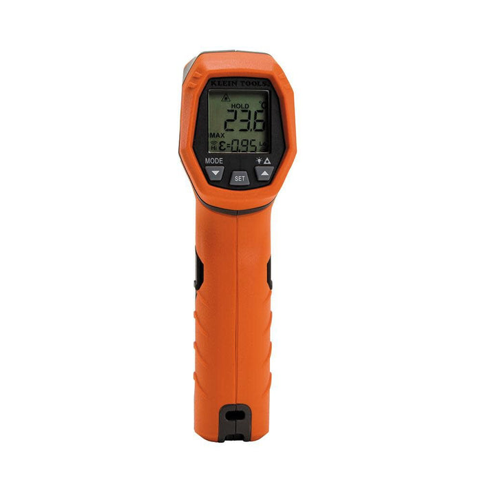 Klein Tools IR5 Dual Laser 12:1 Infrared Thermometer, Digital Thermometer Gun with Backlit Display, Dual Laser Targeting and Auto Scan, Wide Temperature Range