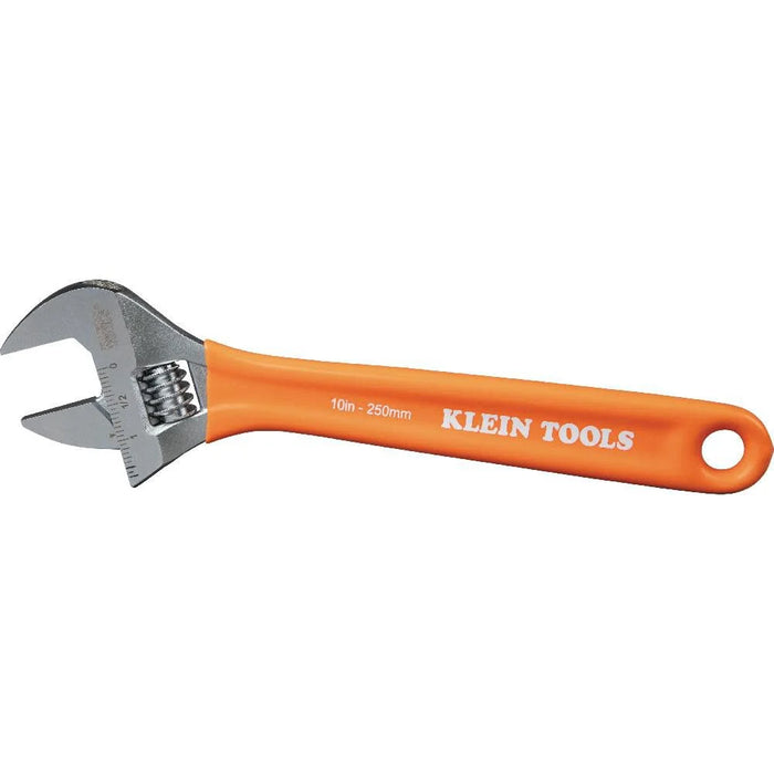 Klein Tools D5073 Adjustable Wrench Set, Extra Capacity, 6-Inch, 8-Inch, 10-Inch, Forged Heat Treated Alloy Steel, Metric and SAE, 3-Piece