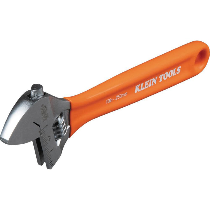 Klein Tools D5073 Adjustable Wrench Set, Extra Capacity, 6-Inch, 8-Inch, 10-Inch, Forged Heat Treated Alloy Steel, Metric and SAE, 3-Piece