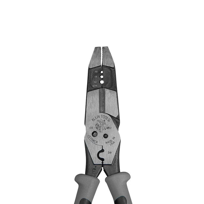 Klein Tools J215-8CR Multitool Pliers, Hybrid Multi Purpose Tool / Crimper, Wire Stripper, Bolt Shearing, Wire Grabbing, Twisting, Looping