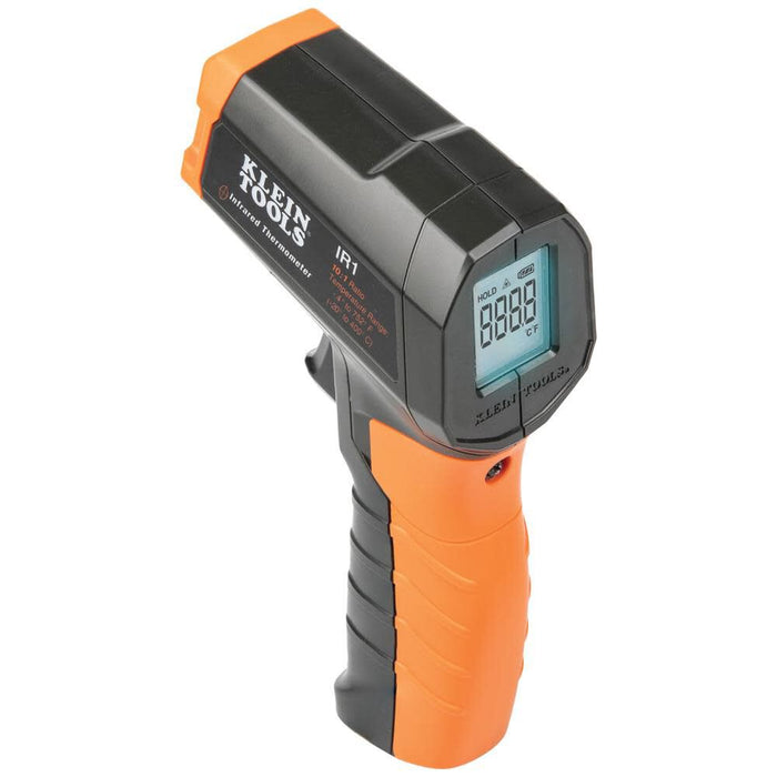 Klein Tools IR1KIT Infrared Thermometer and GFCI Receptacle Tester Kit, Non-Contact Digital Temperature Measurement and Electrical Tester