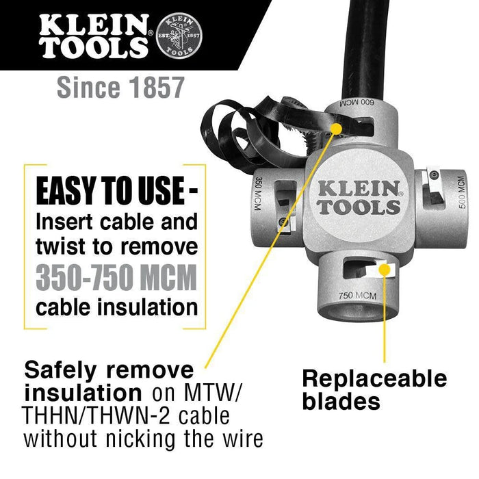 Klein Tools 21050 Large Cable Stripper (750-350 MCM)