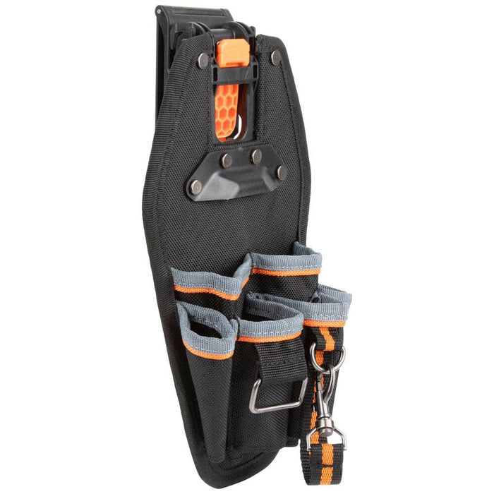 Klein Tools 55830MB MODbox Tool Pouch, 6-Pockets, Electrician Tool Bag, Quickly Attach and Release from Tool Belts and MODBox Rail System