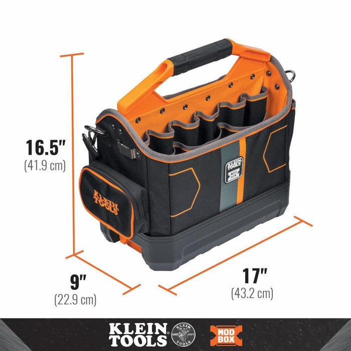 Klein Tools 62202MB MODbox Tool Tote, Part of the MODbox Mobile Workstation, 33 Pockets, Ample Tool Storage, Zipper Pocket for Small Items