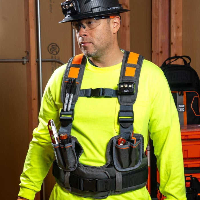 Klein Tools 55828MB MODBox Tool Vest, Fully Adjustable, Padded Comfort Support, Tool Belt Work Vest for Electricians, Carpenters, Construction