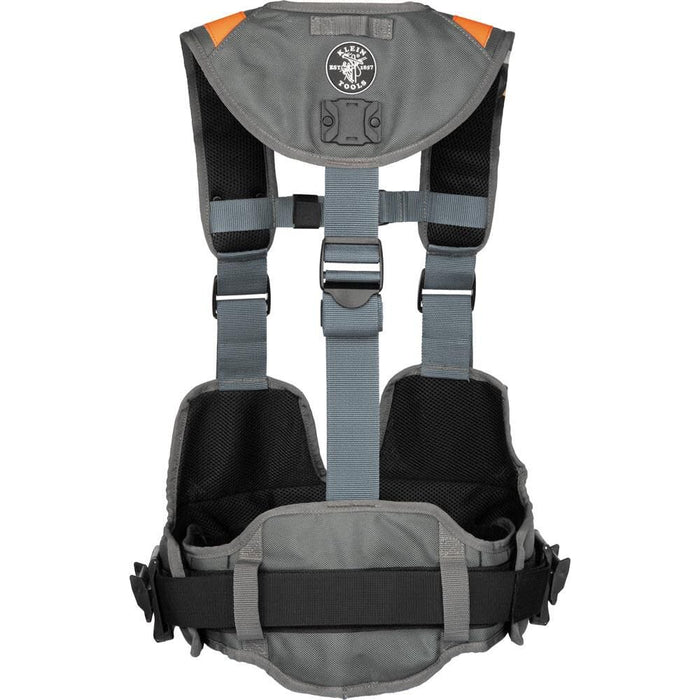 Klein Tools 55829MB Tool Vest with Tool Pouches, Fully Adjustable, Padded Support for Electricians, Carpenters, Construction