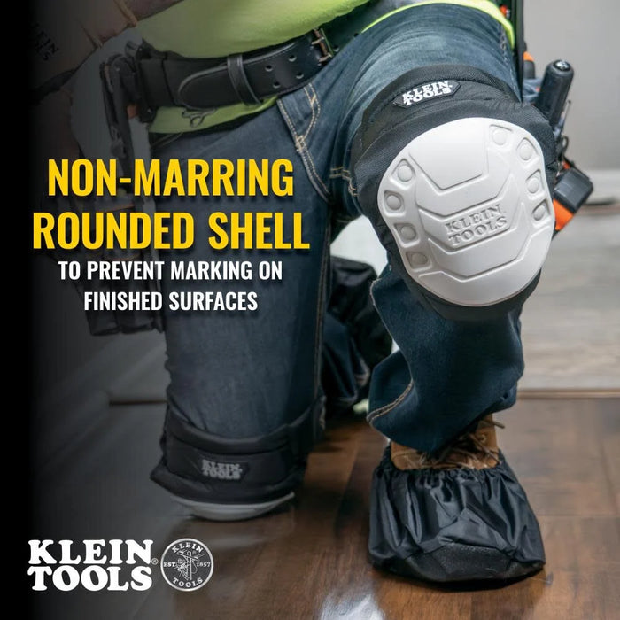 Klein Tools 60846 Knee Pad for Men and Women, Non-Marring, Gel-Like Padding, Adjustable Straps, Great for Construction and Flooring