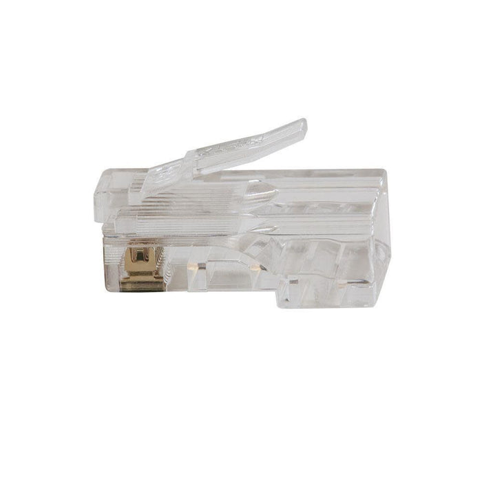 Klein Tools VDV826-703 Pass-Thru Modular Data Plug, RJ45 CAT6, Gold Plated, Pass Through Connectors 50-Pack