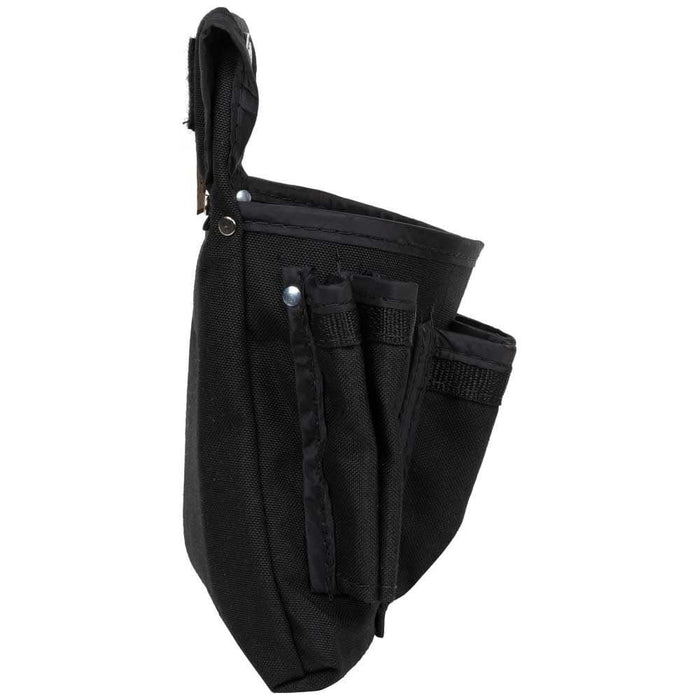 Klein Tools 5719 Tool Pouch, PowerLine Series Utility Pouch Fits Tool Belts up to 2.5-Inch, Strong Rivet Reinforced Stitching, 18-Pocket