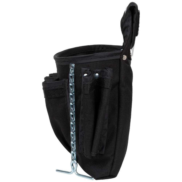 Klein Tools 5719 Tool Pouch, PowerLine Series Utility Pouch Fits Tool Belts up to 2.5-Inch, Strong Rivet Reinforced Stitching, 18-Pocket