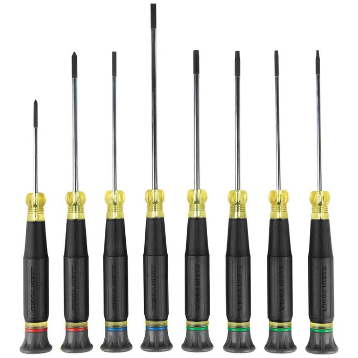 Klein Tools 85617 Mini Precision Screwdriver Set, Slotted, Phillips, TORX, Cushion-Grip Handles, Ideal for Terminal Blocks, Electronics