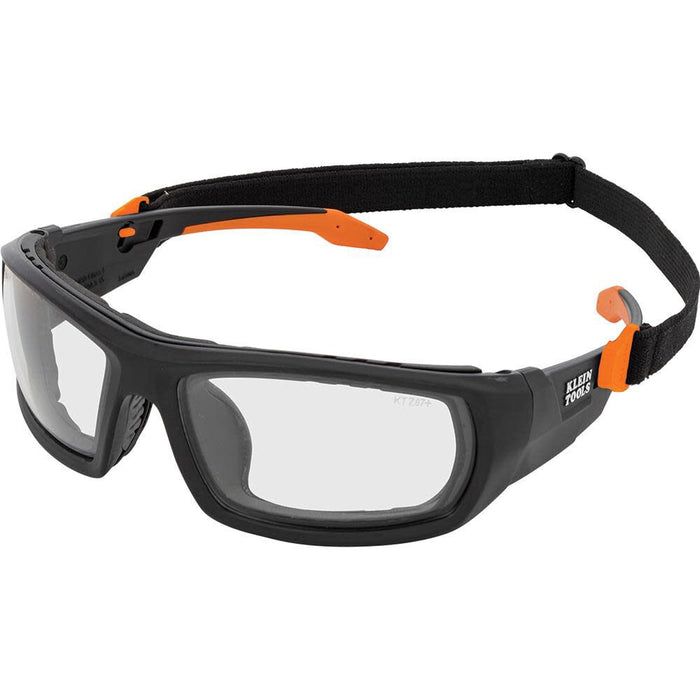 Klein Tools 60538 Gasket Safety Glasses, Professional PPE Protective Eyewear, Full Frame, Scratch Resistant, Anti-Fog, Indoor/Outdoor Lens