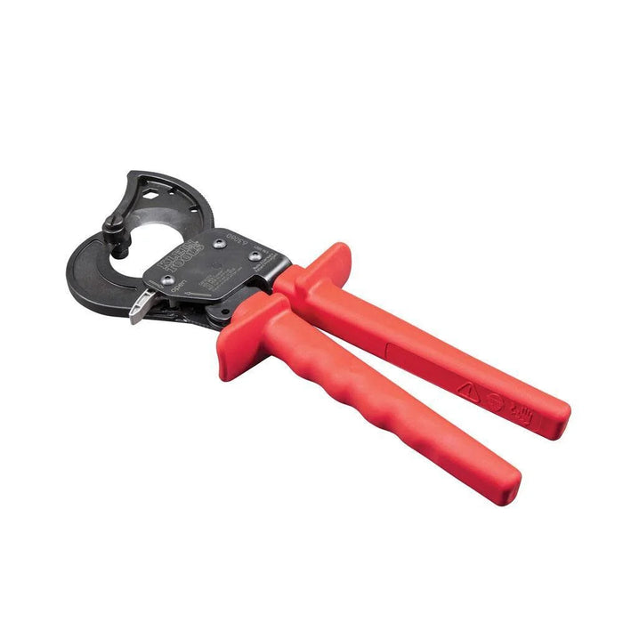 Klein Tools 63060 Cable Cutters, Ratcheting Heavy Duty Cutters for Up to 750 MCM, Great for Cable Preparation