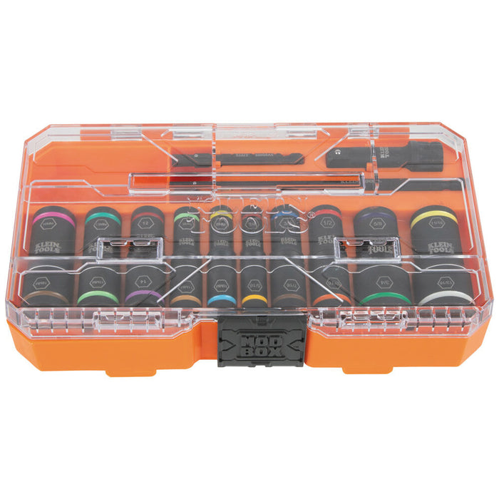 Klein Tools 65239 20-Piece Flip Socket Set with Klein Tools 32787 64-Piece Micro Ratchet Precision Driver Set