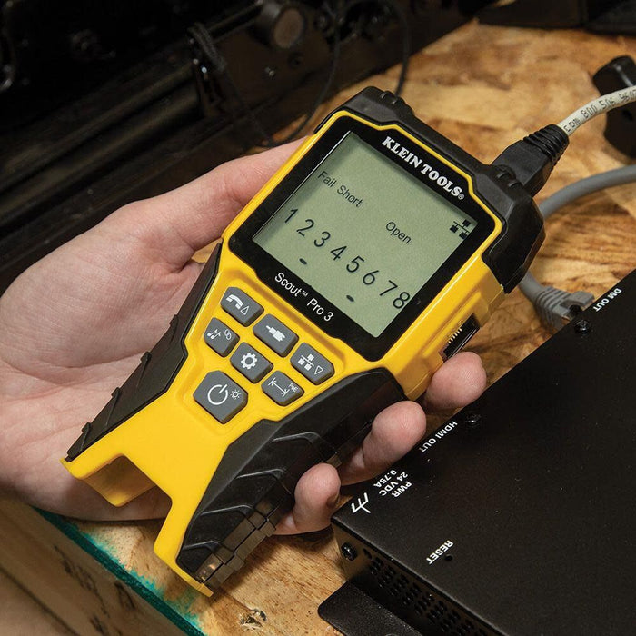 Klein Tools VDV501-852 Cable Tester with Remote, VDV Scout Pro 3 Test Kit Locates and Tests Voice, Data and Video Cables