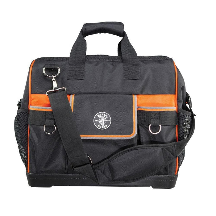 Klein Tools 55469 Tradesman Pro Wide-Open Tool Bag Made of 1680 Ballistic Weave with Molded Bottom and Detachable Shoulder Strap