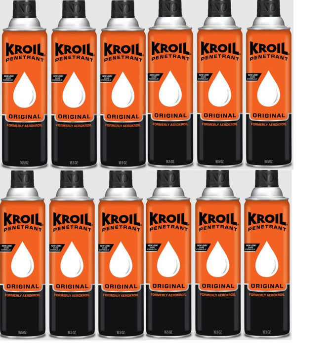 Kroil Original AeroKroil Penetrating Oil (Aerosol Spray- 16.5oz. Can- Case of 12)