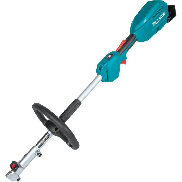 Makita 18V LXT (XUX02SM1X6) Brushless Couple Shaft Power Head Kit with String Trimmer, Pole Saw, Art. Hedge Trimmer & Blower Attachments (4.0Ah)