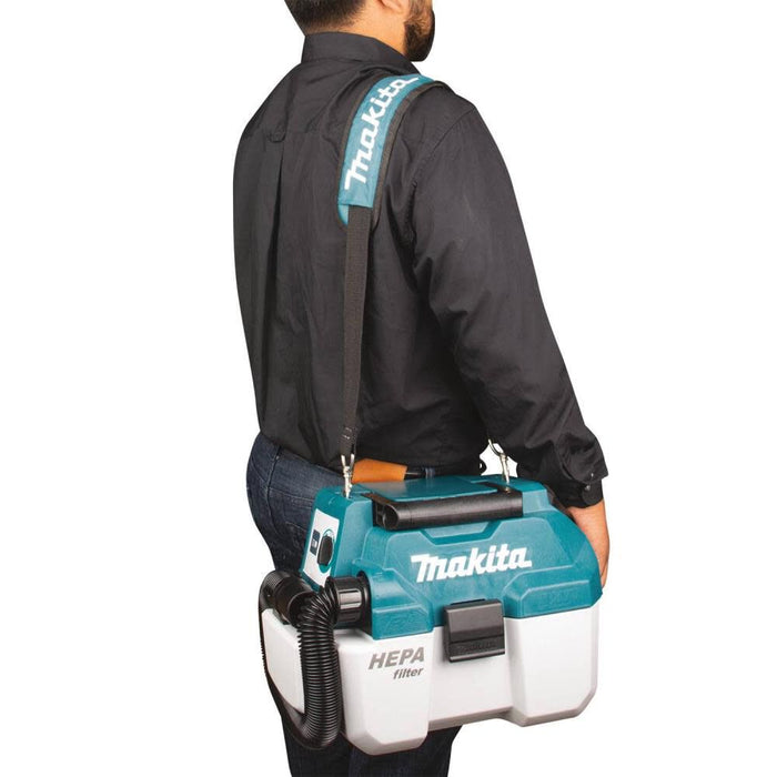 Makita 18V LXT Lithium-Ion Brushless Cordless 2 Gallon HEPA Filter Portable Wet/Dry Dust Extractor/Vacuum (Bare Tool)