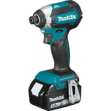 Makita 18V LXT (XDT131X2) Lithium-Ion Brushless Cordless Impact Driver 3 Ah Kit with L.E.D Flashlight and 2 Batteries