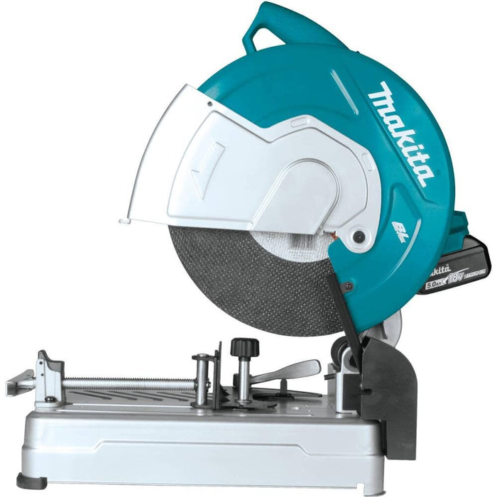 Makita 18V LXT Lithium-Ion Brushless Cordless 14" Cut-Off Saw Kit (5.0Ah) (Open Box/Excellent Condition)