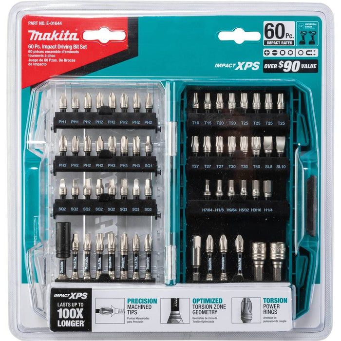 Makita Impact XPS Impact Bit Sets (45-piece or 60-piece Set)