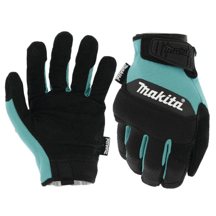 Makita 100% Genuine Leather-Palm Performance Gloves (Size Large)